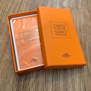 Hermes cards new designer authentic orange box Beverly Hills party gift box